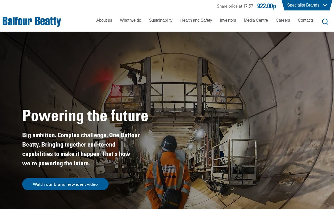 Balfour Beatty website