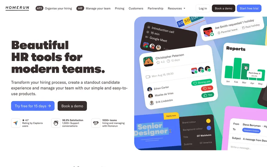 Homerun website