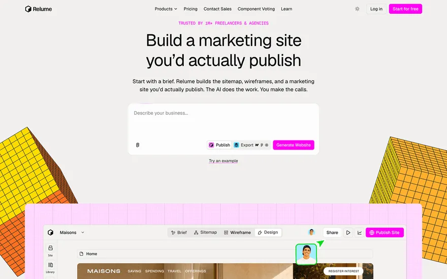 Relume website